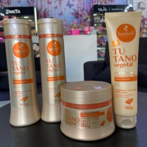 Kit Tutano Vegetal (Shampoo, Condicionador, Máscara, Leave-in Finalizador) Haskell