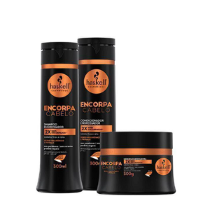 Kit Encorpa Cabelo (Shampoo, Condicionador, Máscara) - Haskell