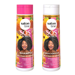 Kit Mel e Óleo de Argan (Shampoo, Condicionador) SalonLine