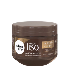 Máscara Matizadora Efeito Castanho Vibrante 300g- Salon Line Meu Liso