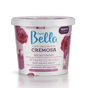 Cera Cremosa Corporal Para Micro-Ondas Pétalas de Rosas Depil Bella