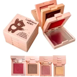 Lua e Neve 4 em 1 Blush Contorno Iluminador Po