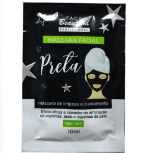 Máscara Facial Preta 10ml - Face Beautiful