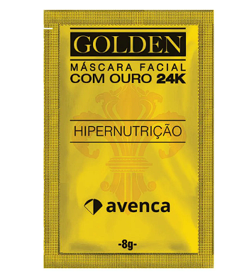Máscara Facial Com Ouro 24k 8g Golden Avenca