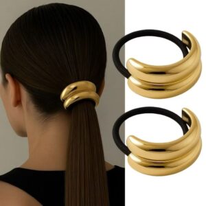 Elástico Elegante Feminino Dourado e Prata