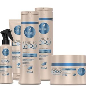 Kit Bendito Loiro (Shampoo, Condicionador, Máscara, Haskell Bendito Loiro