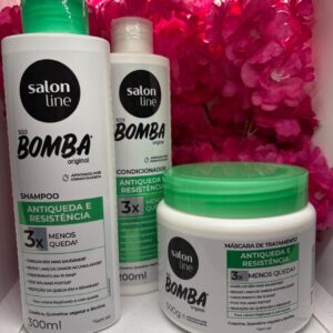 Kit Salon Line SOS Bomba Antiqueda e Resistência: Shampoo, Condicionador e Máscara